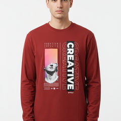 Creative Graphic Men's Full Sleeve T-Shirt | Byfila