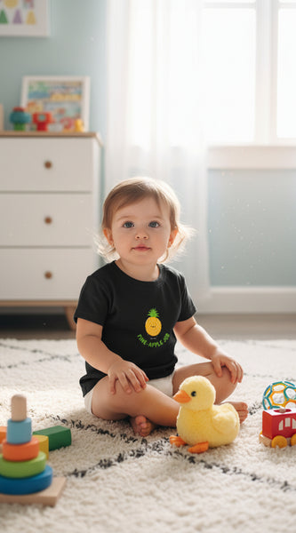 Black t-shirt on a white background