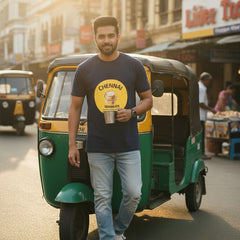 Chennai Coffee Culture Graphic T-Shirt | Byfila