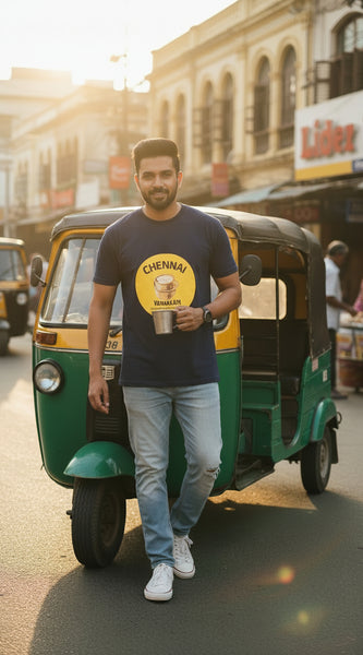 Chennai Coffee Culture Graphic T-Shirt | Byfila