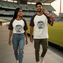 T-shirt with 'Cricket Loading' graphic on a white background