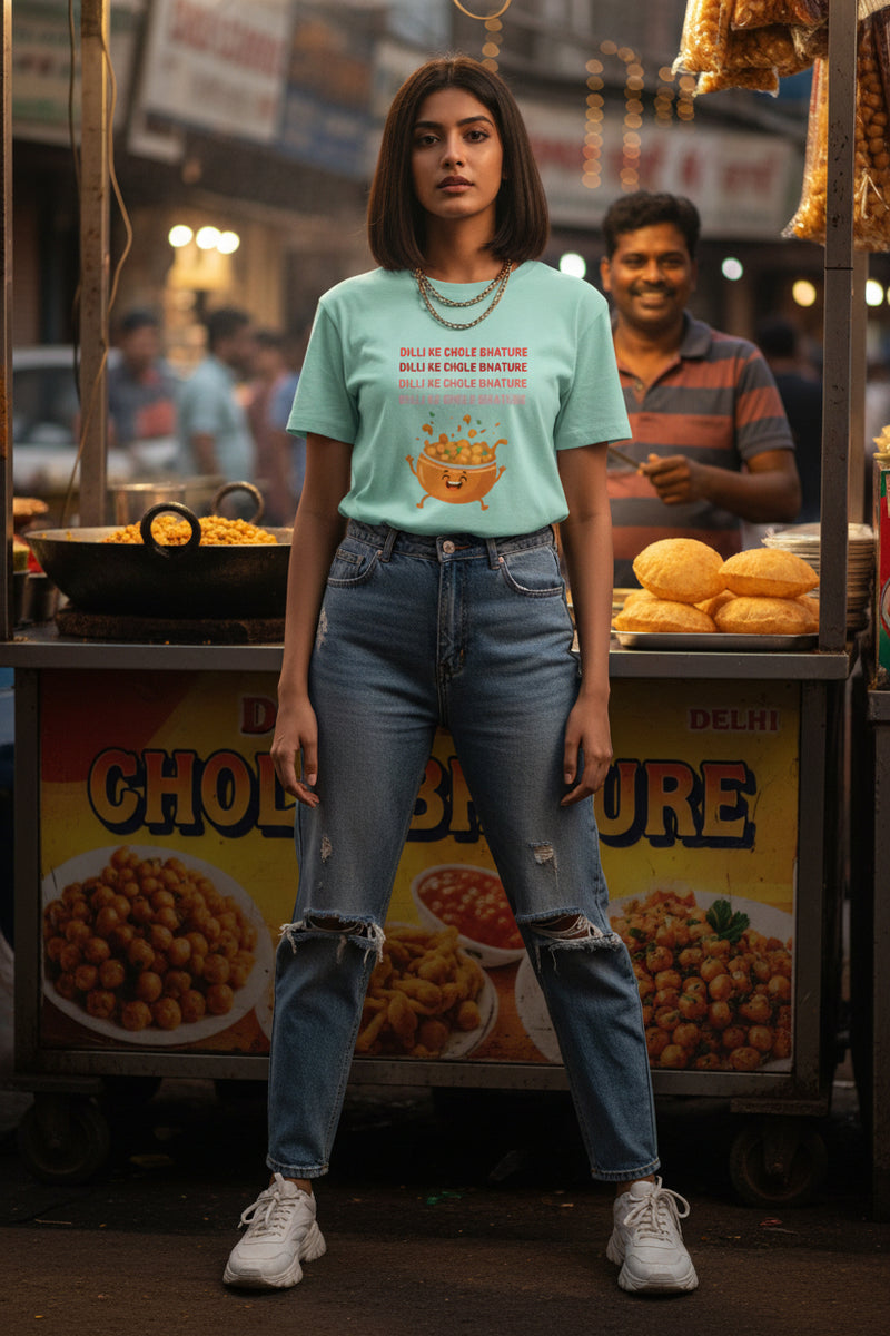 Delhi Street Food Aesthetic Tee by BYFILA