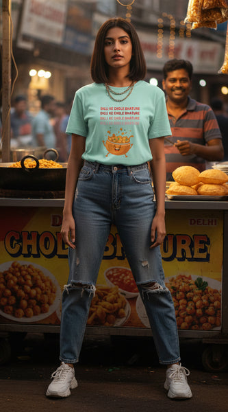 Delhi Street Food Aesthetic Tee by BYFILA