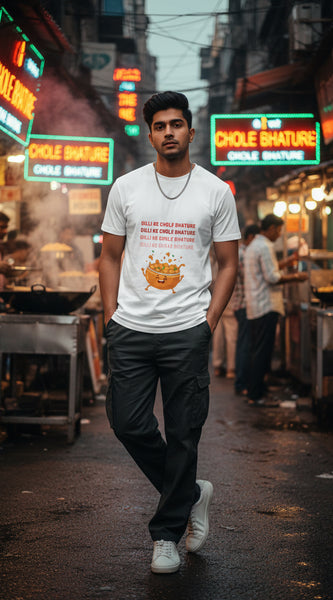 Delhi Runs On Chole Bhature Oversized T-Shirt