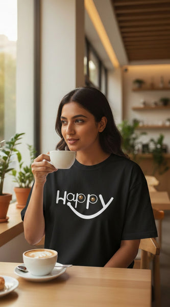Happy Smiley Graphic T-Shirt for Men & Women