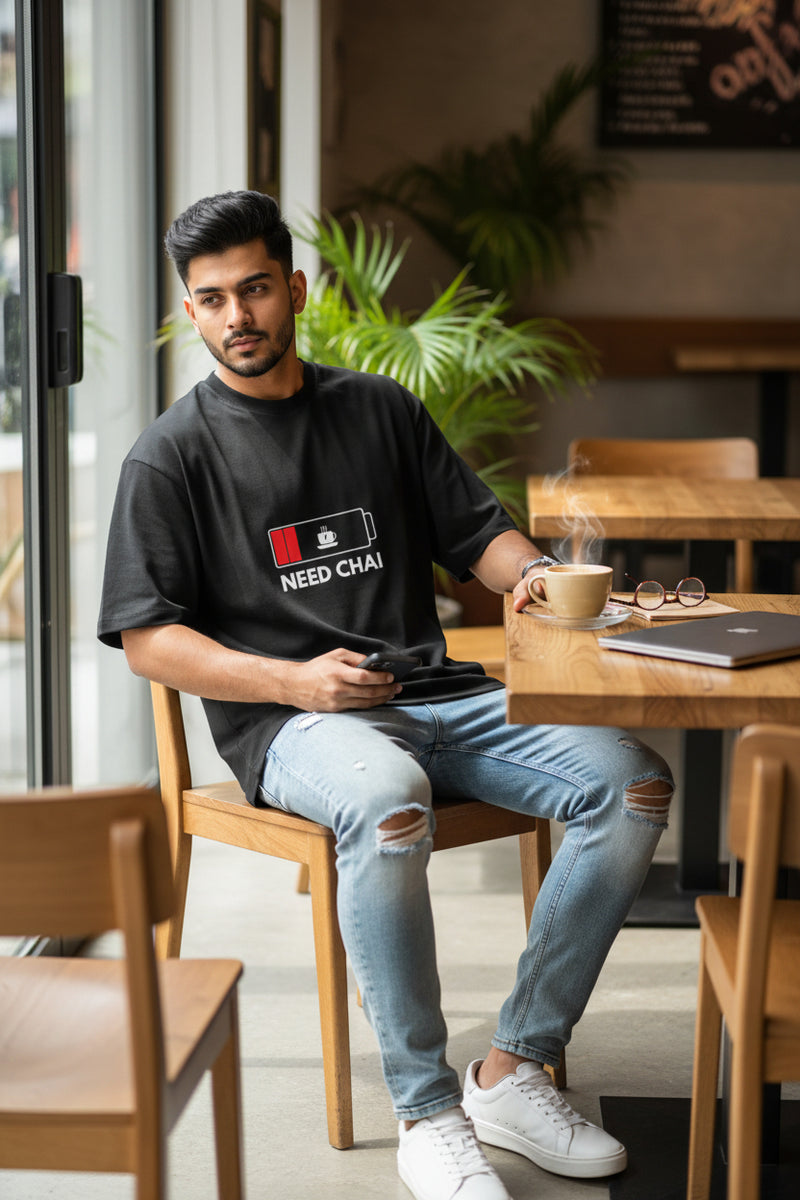 Need Chai Unisex Oversized T-Shirt | Byfila