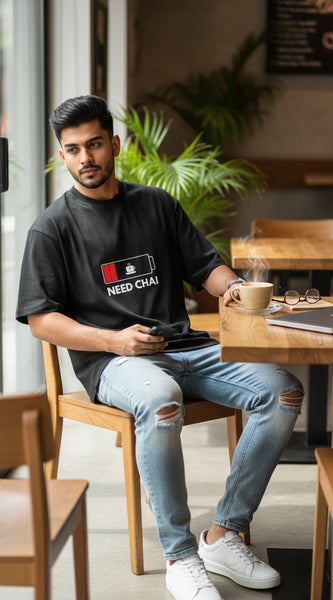 Need Chai Unisex Oversized T-Shirt | Byfila