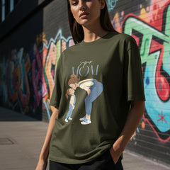 Green t-shirt with a graphic of a mother and child and the text 'Super Mom' on a white background.