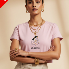Minimal Desi Aesthetic Baby Tee | Byfila